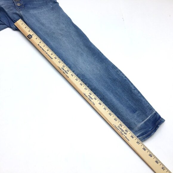 Gap Denim Women's Jeans Curvy Legging Button Fly Distressed Stretch size 10 - Picture 6 of 8